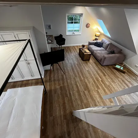 アパート Muggelhuus Loft Mit Elbdeichblick Im Alten Land Und Mit Wallbox *